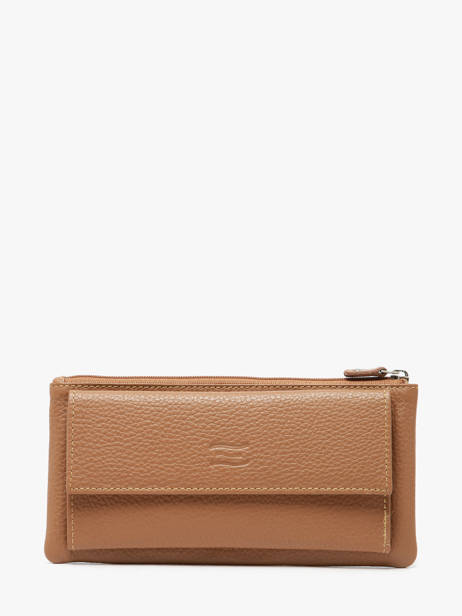 Portefeuille Caviar Leder Crinkles Bruin caviar 14104